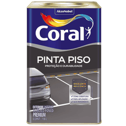 Pinta piso lata vermelho seguranca