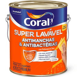 Super lavavel eggshell galao branco