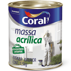 Massa acrilica 1,5kg branco 1/4