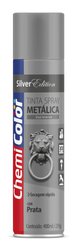 Tinta spray chemicolor metalica prata
