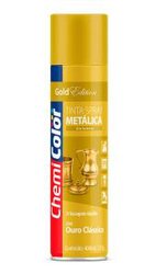 Tinta spray chemicolor metalica ouro classico