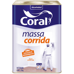 Massa corrida 25kg branco lata