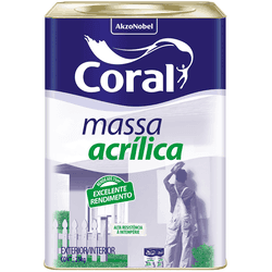 Massa acrilica 25kg branco lt
