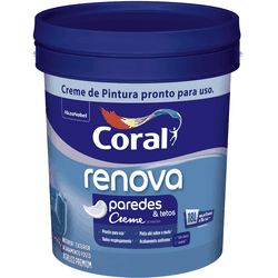 Coral renova paredes balde branco