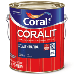 Coralit sec. rapida br galao 3l cinza medio