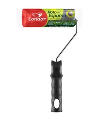Rolo de espuma economico condor 8094 - cinza 9cm c/ suporte