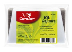 Kit rejunte condor 842 - bloco de espuma + espatula