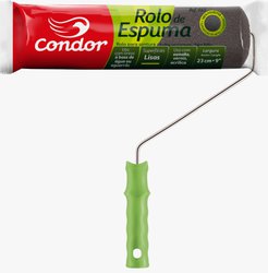 Rolo de espuma condor 965 - cinza 23cm c/ suporte