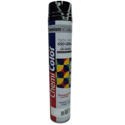 Tinta spray chemicolor u.g preto brilhante 250ml