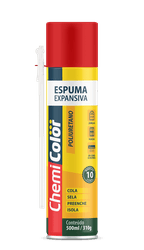 Espuma expansiva chemicolor poliuretano 500ml/280g