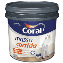 Massa corrida 25kg branco balde plastico