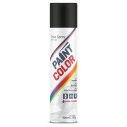 Tinta spray paintcolor u.g preto brilhante 400ml
